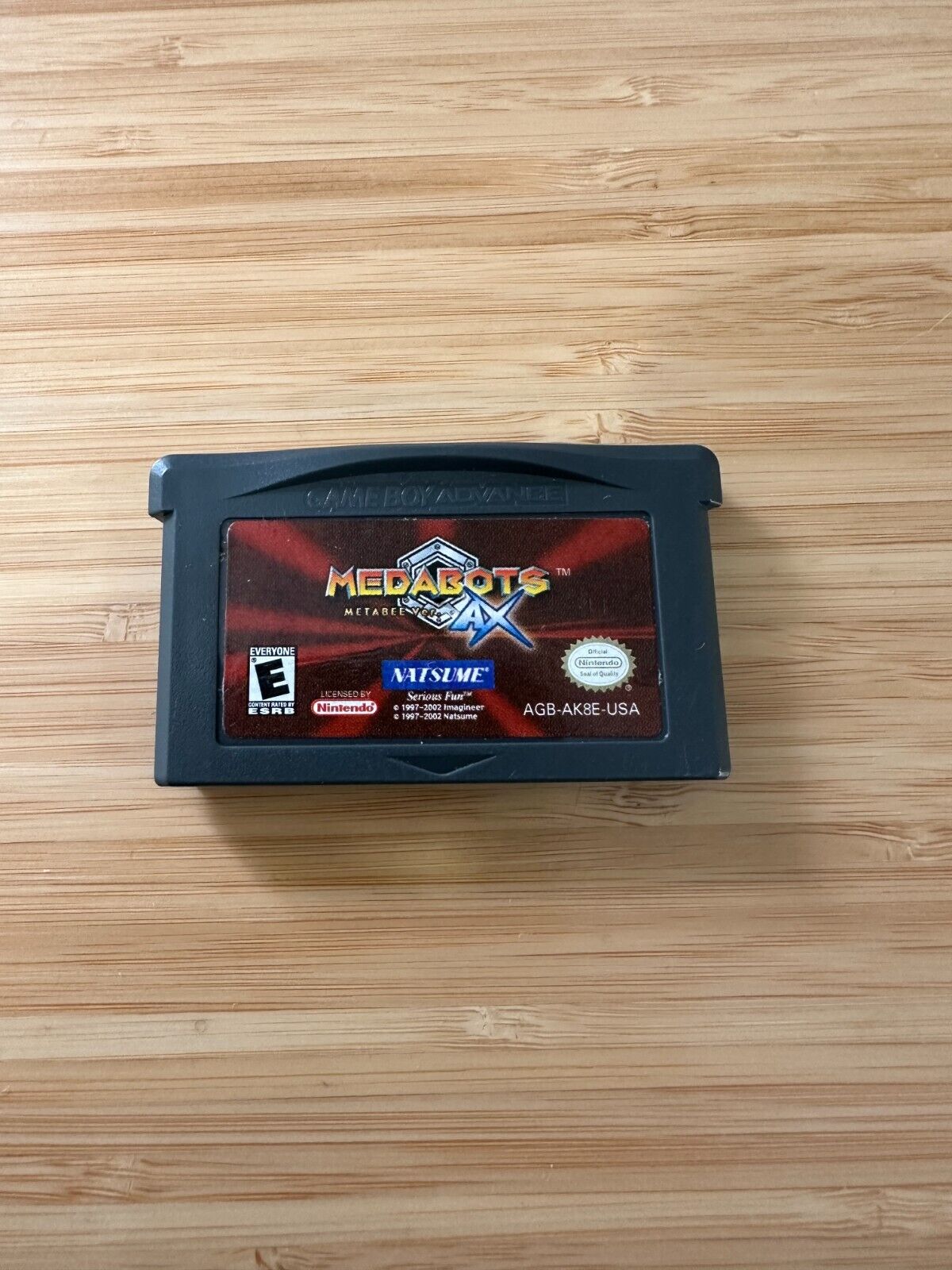 Medabots AX: Metabee Ver. (Nintendo Game Boy Advance, 2002) Game Authentic