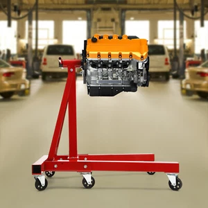 2000 LBS Folding Engine Stand Vehicle Engine Block Stand 360 Degree Head - Foto 1 di 65