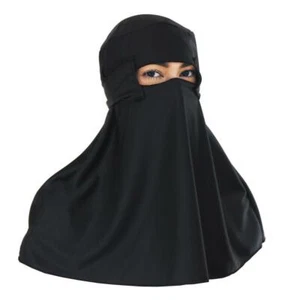Burqa Hood Burqua Fancy Dress Traditional Sharia burka Head-Wear - Picture 1 of 1