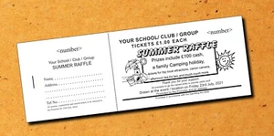 1000 Raffle Tickets / 1000 Draw Tickets - in books of 5 - 200 books Fundraising - Picture 1 of 7