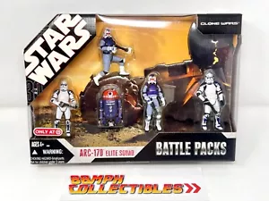 NEW 2007 STAR WARS Clone Wars 30th Anniversary Arc-170 Elite Squad Battle Packs - Picture 1 of 7