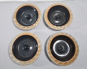 4er Set ROWE KERAMIKARBEITEN blaue Salzglasur Apfelbäcker - Bild 1 von 11