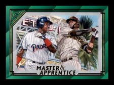 2020 Topps Gallery Master Apprentice Green Tony Gwynn Fernando Tatis #MA-7 /250