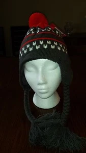The North Face Clydia Beanie Winter Hat Fiery Red  Youth Medium NWT - Picture 1 of 3