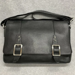 XMI Genuine Leather Luxury Messenger Bag Courier Briefcase Office School College - Picture 1 of 20