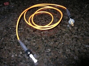 3 ft Fiber Optic Terminated in ST Connectors Multi Mode Corning Cable ONFR - Picture 1 of 11