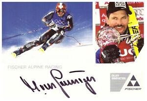 Michael von Grünigen (CH) Skisport (3.OS 1998) Autogrammkarte (04.24)