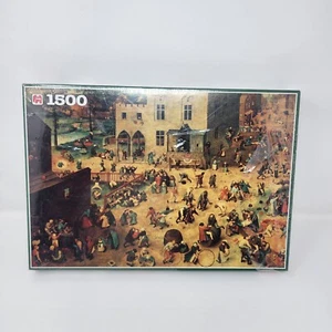 NEW Jumbo Pieter Brueghel - Children's Games 1500 Pieces Jigsaw Puzzle - Picture 1 of 9