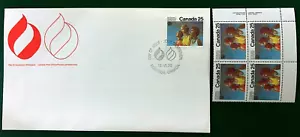 Canada #683 Olympics 'Medal Ceremony' (1976), MNH, PLATE BLOCK + FIRST DAY COVER - Picture 1 of 5