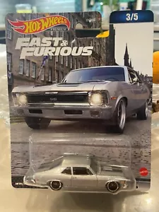 Hot Wheels Premium - 2023 Fast & Furious 3/5 1970 Chevrolet Nova SS Real Riders - Foto 1 di 2