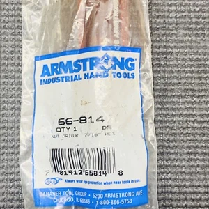 Herramientas manuales huecas ARMSTRONG 7/16" tuerca hexagonal 66-814 nuevo sellado - Imagen 1 de 3