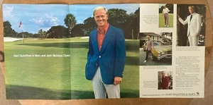 Jack Nicklaus Hart, Schaffner & Marx mehrseitige Originaldruckanzeige 1972 - Bild 1 von 3
