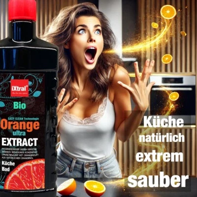 iXtral® einzigartig kraftvoller Orangenöl-Konzentrat Orangenreiniger Küche Bad - Bild 1 von 4