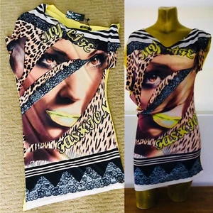 ENZO Studio fabelhaftes BODYCON-KLEID STRASS NEU MIT ETIKETT 1 Schulter SLOUCHY Mode S/M - Bild 1 von 14