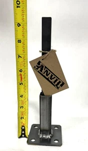 HANDRAIL four " rusted legs 3x3 plate No welding slips inside RAILINGs 1" POST - Picture 1 of 11