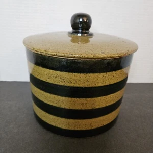 Vintage Fitz and Floyd Salt Glazed Cheese Preserver Pottery Crock w/Lid 1970's - Picture 1 of 5