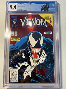 ๐ 1993 Venom # 1 PROTETTORE LETALE LAMINA ROSSA CGC 9.4 ๐ - Foto 1 di 2