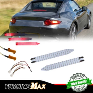 2PCS Dynamic Sequential LED Red Side Turn Signal Lamps For 16-22 Mazda MX-5 ND - Picture 1 of 9