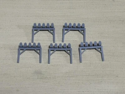 Mail Box Set x5 O 1:48 Scale Diorama Model Train Layout Miniatures Doll - Image 1 of 3