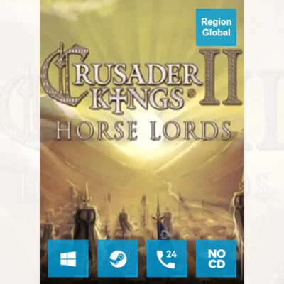 Crusader Kings II 2 Horse Lords Expansion DLC for PC Game Steam Key Region Free - Image 1 of 4