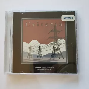 Criteria When we Break CD 2005 Saddle Creek Prevent The World Pre-owned Promo - Picture 1 of 6