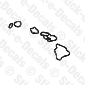 HAWAII STATE OUTLINE Vinyl Decal Sticker STATE Pride HI - Picture 1 of 2