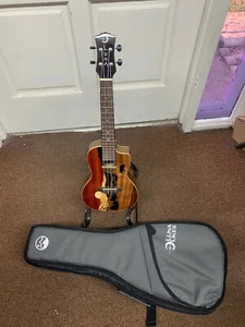 LUNA UKE Vista Bear exotic top electric UKULELE Concert size with Gig Bag - Picture 1 of 8