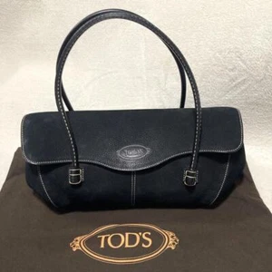 Tod S Handbag Leather Black - Picture 1 of 12