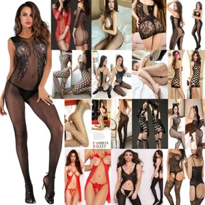 Lo último Adulto Mujeres Sexy Lencería Encaje Red Vestido Tanga Ropa Interior Prendas para dormir - Imagen 1 de 49