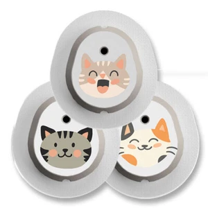 Adesivo per Dexcom G7 Sticker - 3er Set " Cats " Diasticker - Picture 1 of 4