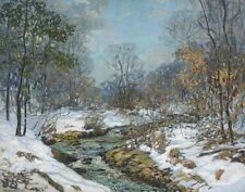 Edward Willis Redfield Melting Snows Canvas Print 16 x 20    # 9138