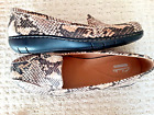 NEW CLARKS SIZE 9 FAUX SNAKESKIN SLIP ON COMFORT SHOES
