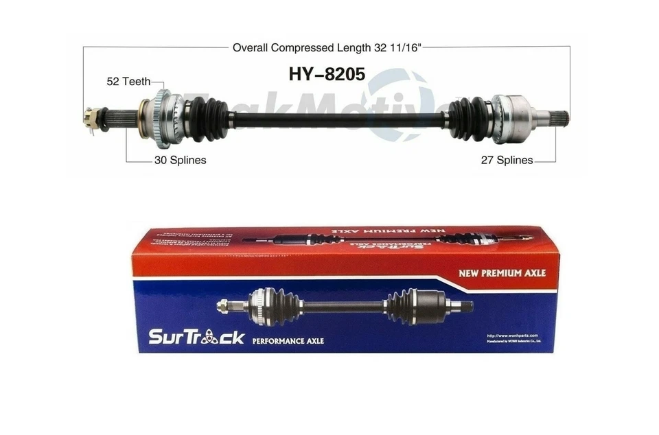 Eje trasero izquierdo o derecho CV SurTrack HY-8205 para Hyundai Santa Fe AWD 07-09 Foto 1 de 1