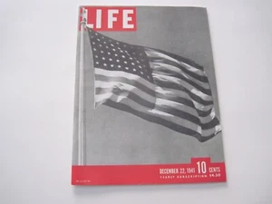 LIFE Magazine Dec 22 1941 American Flag Pearl Harbor PAGE NUMBERING ERROR *RARE* - Picture 1 of 19