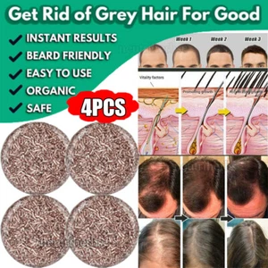 5/3PCS SoapCover, Gray Hair Coverage Soap, Hair Darkening Compressed Shampoo Bar - Picture 1 of 18