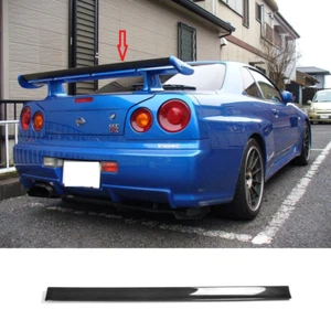 For R34 GTR NI Style Carbon Spoiler Rear Small Blade(For Fiber Glass OE Spoiler) - Bild 1 von 8