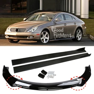 Für Mercedes-Benz CLS Glänz Frontspoiler Spoilerschwert Lippe + Seitenschweller - Bild 1 von 21