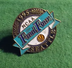 1995 NCAA Basketball Final Four Seattle Souvenir Logo Metal Pin Pennzoil Sponsor - Picture 1 of 3