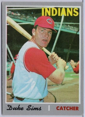 1970 Topps #275 Duke Sims in EX Condition Indians - Image 1 of 2