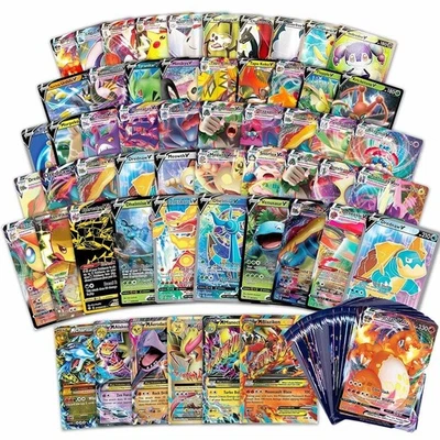 Paquete de 100 cartas Pokémon + ¡Bono ultra raro! | VMAX GX EX VSTAR V Foto 1 de 3