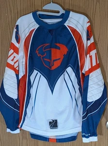 Camiseta deportiva de motocross Thor MX 2005 de colección azul naranja blanca moto de cross talla S pequeña - Imagen 1 de 4
