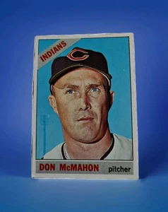 1966 Topps Baseballkarte Cleveland Indians Don McMahon #133 Vintage keine Knicke Ex- - Bild 1 von 2