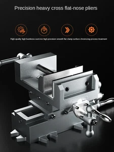 Precision Cross-head Bench Vise, Bidirectional Moving Bench Vise Worktable - Picture 1 of 23