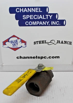 Válvula de bola roscada de acero al carbono Apollo 1.500# de 1 1/2" Foto 1 de 3