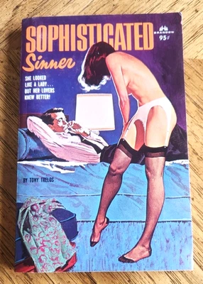Sophisticated Sinner by Tony Trelos PBK 1965 Vintage Sleaze, Fixler cover. Fine - Image 1 of 4