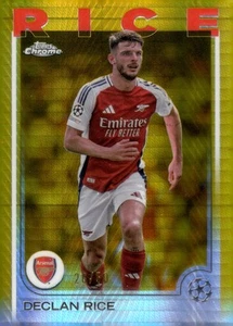 2024-25 Topps Chrome UEFA #53 Declan Rice Gold Prism Refractor #/50 - Bild 1 von 2