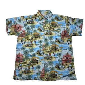 Rima Tropical Shirt Men's Large Graphic We Be Jammin Button Up Short Sleeve - Picture 1 of 7