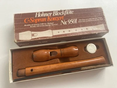 Hohner Recorder C-Sopran Konzert 9501 Flute German Vintage Pear wood - Image 1 of 4
