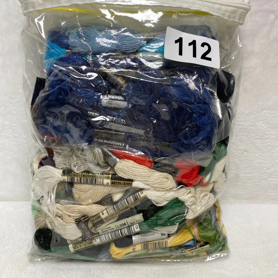 Embroidery Floss Skeins Assorted Colors Craft Needlepoint Cross Stitch Lot - Image 1 of 4