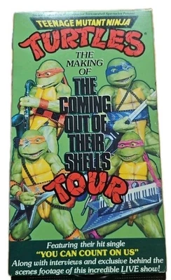 TMNT The Making of Coming Out Their Shells Tour VHS Teenage Mutant Ninja Turtles - Image 1 of 3